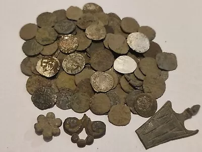 Huge 105 Coin Lot Medieval Hammered Crusader • $46