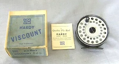 Vintage HARDY VISCOUNT 140 Fly Reel In Original  Box With Paperwork • $139.50