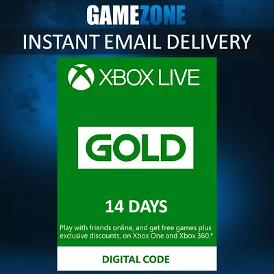 Xbox LIVE 14 Days Trial Gold Membership For Microsoft Xbox One / Xbox 360 2 Week • £5.99