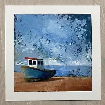 Oil Painting Original ‘Blue Boat’ • £65