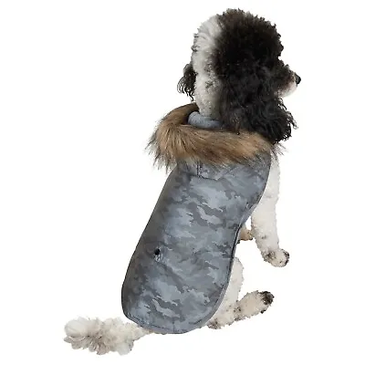 Perfect Paws Warm Waterproof Winter Dog Coat Camo Parka  Size Large NWT • £10.99