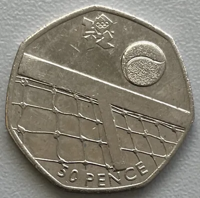 2011 London Olympics 50p Fifty Pence Tennis Coin Rare • £4