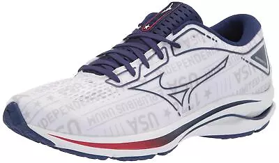 Mizuno Men's Wave Rider 25 White 14 • $129.20