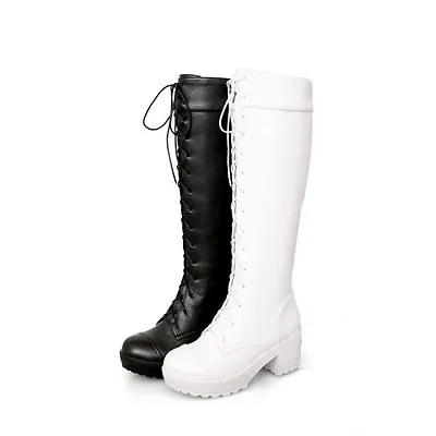 Kaichou Wa Maid-Sama Ayuzawa Misaki Love Life Black White Cosplay Shoes Boots • $42.31