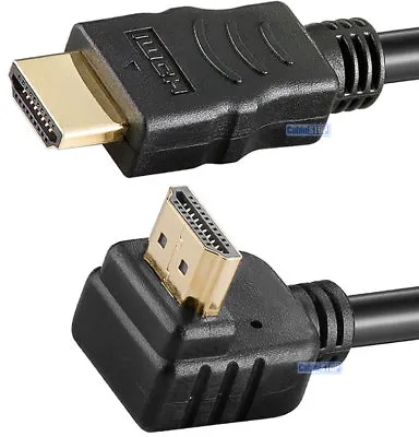 £4.75 • Buy HDMI To RIGHT ANGLE 90 DEG SHORT 50CM To 5M SMART TV CABLE ULTRA HD 4K LEAD