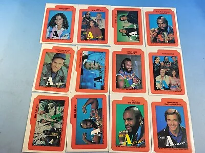 1983 TOPPS THE A-TEAM 12 CARD STICKER COMPLETE SET B.A. Mr. T Baracus • $2.99