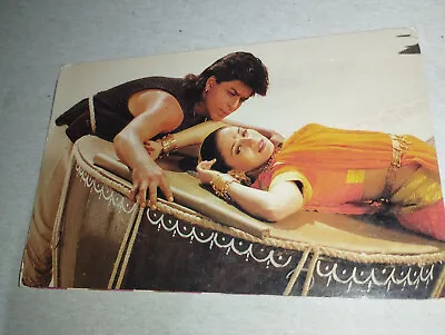 Bollywood Actors: Shah Rukh Khan Madhuri Dixit -  Rare Postcard Post Cards India • $5