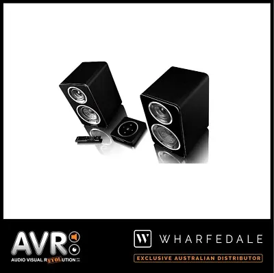 Wharfedale Diamond A1 Active Bookshelf Speakers - Black And White Finishes • $1799.99