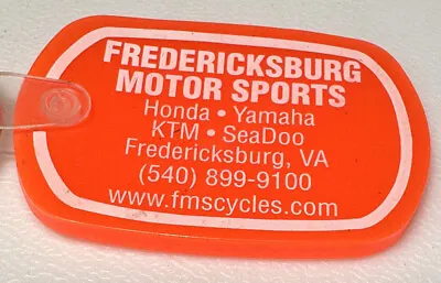 Fredericksburg Virginia Motor Sports ATV Powersports Marine Dealership Keychain • $17.99