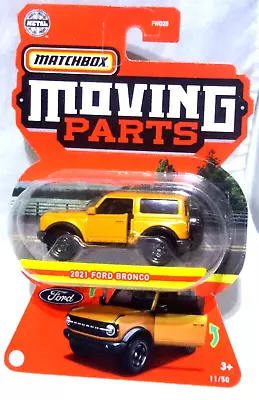 KKar Matchbox - 2022 Moving Parts - #11/50 * 2021 Ford Bronco - Orange • $3.98