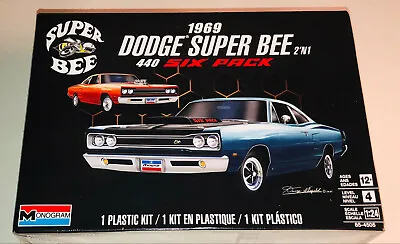 Monogram 1969 Dodge Super Bee 2n1 1:24 Scale Model Car Kit Revell 4505 • $23.95