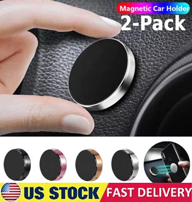 2-Pack Magnetic Universal Car Mount Holder For Cell Phone Samsung Galaxy IPhone • $2.98