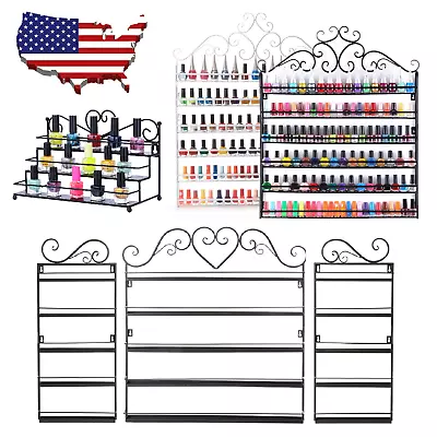 Nail Polish Wall Mount Rack Organizer FreeStanding Perfume Display Makeup Holder • $19.99