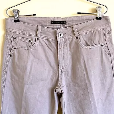 NWT $180 Vertigo Jeans Mid Rise Straight Leg Embellished Pockets Beige Sz 30 • $10
