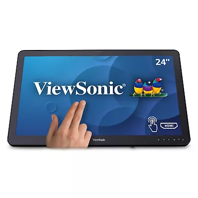 ViewSonic TD2430 24in 1080p 10-Point Multi Touch Screen Monitor HDMI • $235.99