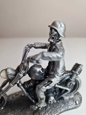 The Skeleton Rider No. 3849 Pewter Motorcycle & Undead Biker By Mark Locker. EX. • £14.99