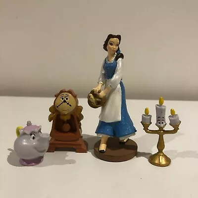 Disney Princess Bundle: Beauty And The Beast - Belle Mrs Potts Lumiere Cogsworth • £5