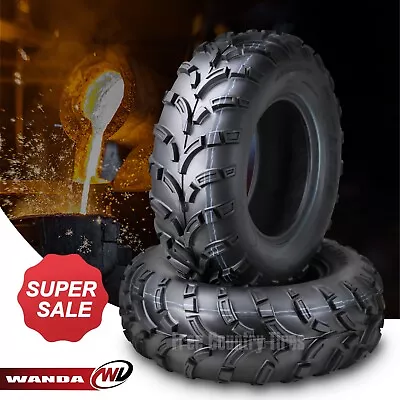 SET 2 WANDA ATV UTV Tires 26x8-12  26x8x12 6PR Lite MUD • $186.99