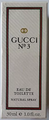 New Sealed! ~ Vintage Gucci No. 3 ~ Eau De Toilette Spray~ 30ml / 1 Oz. • $225