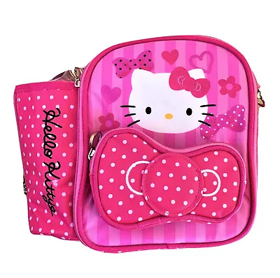 Hello Kitty Lunch Bag With Mini Water Bottle - New - Free Delivery • $24.98