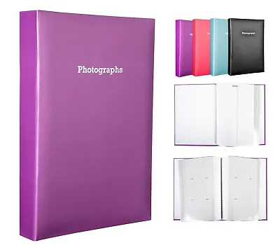 Large Purple Memo Slip In Photo Album Holds 300 6 X 4 Photos (10x15cm) • £12.29