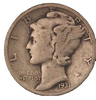 1931-S Mercury Silver Dime Good “Best Value On EBay” Free Shipping W/ Tracking • $7.99