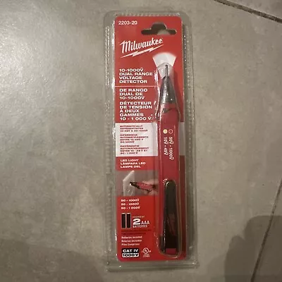 Milwaukee 2203-20 10-1000V Dual Range Voltage Detector - Red • $32.97