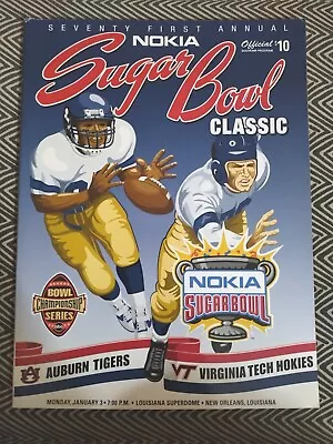 Sugar Bowl 2005 Souvenir Program Auburn Vs Virginia Tech • $12.95