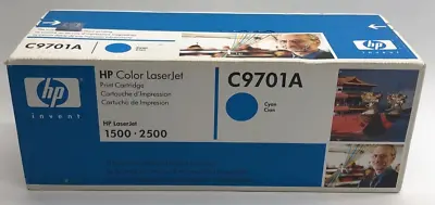 Genuine HP Invent Color LaserJet Print Cartridge C9701A Cyan LaserJet 1500/2500 • $35.99