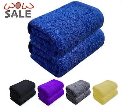 2X EXTRA LARGE Jumbo Bath Sheet Big Towels 100% Egyptian Cotton Soft Quick Dry • £9.99