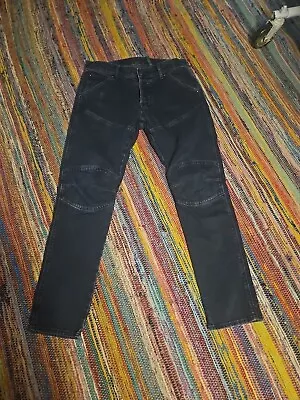 G Star Raw Dark Blue Jeans Men's 30x30 (32x30) 5620 3D Skinny Double Knee Denim • $50