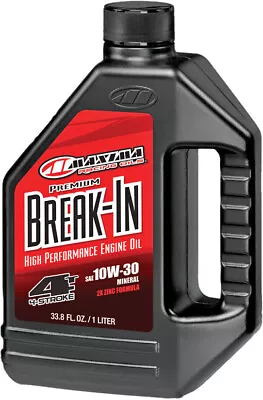 MAXIMA 10W-30 BREAK-IN Mineral Hi-Performance 4T 4-Stroke Engine Oil 1L • $19.43