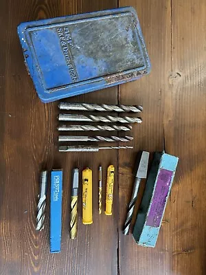 Job Lot OF Drill Bits HSS Morse Taper Bits By DORMER PRESTO ETC & SKF DORMER TIN • £2.65