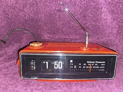 Vintage Panasonic Flip Clock Radio RC-6030 AM FM Working • $179