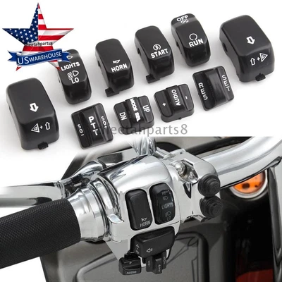 $16.99 • Buy Handle Bar Control Switch Housing Cap Kit For Harley Touring FLHTCU FLHTK 96-13