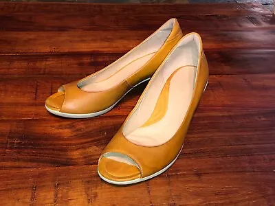 £48.65 • Buy ECCO Women's Dress Shoes Sandal Pump SIZE 11 Medium Mustard Yellow Color