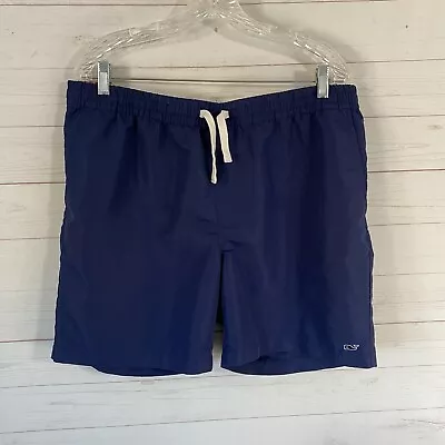 Vineyard Vines Target Mens Pull On Casual Shorts Lg Blue Polyester Beach Travel • $18