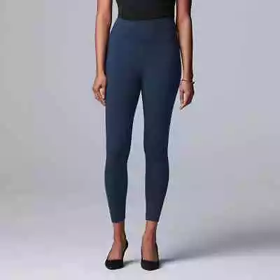 Women's Simply Vera Vera Wang High Rise Live-In Heavyweight Cotton Legging Small • $13.99