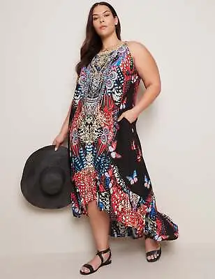 AUTOGRAPH - Plus Size - Womens Dress -  Sleeveless Tiered Hem Maxi Dress • $22.23