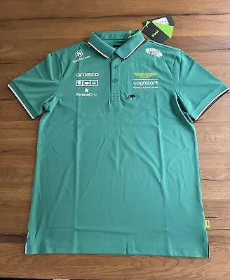 £35.99 • Buy 2023 Hugo Boss Aston Martin Team Issue Polo Shirt Size Large