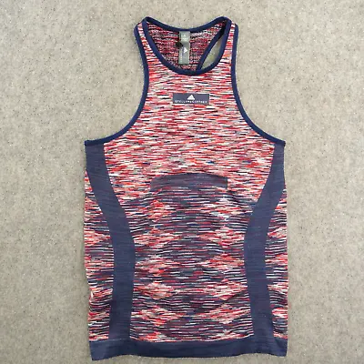 Adidas X Stella McCartney Tank Top Womens Large Blue Red Yoga Seamless New • $29.99