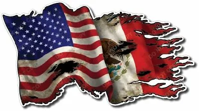 Mexican American USA Decal Sticker Country Pride Bumper Window Car Truck Latin • $5.40