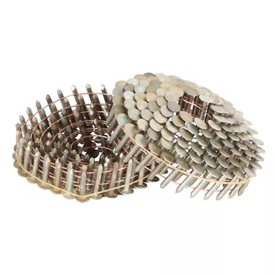 7200Pcs Galvanized Coil Roofing Nail 3/8  Head Diameter 3/4  × 0.12  15 Degree • $51