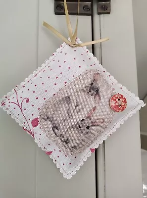 Handmade Rabbits/Vanessa Arbuthnott Linen Hanging Lavender Pillow ~ GIFT • £4.75