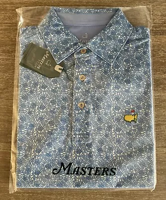 2024 Masters Badge Design Men's Performance Tech Stretch Golf Polo Shirt • $159