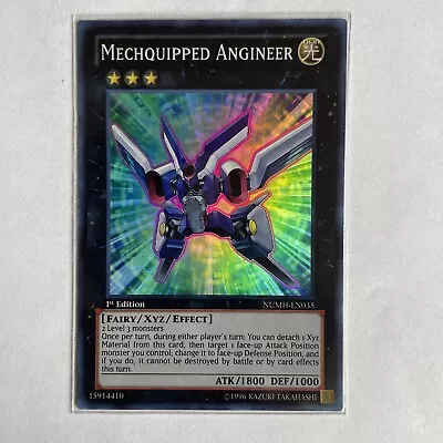 Yugioh Mechquipped Angineer NUMH-EN035 Super Rare 1st Ed NM • $0.99