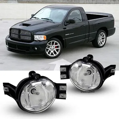 Fits For 03-08 Dodge Ram 1500/2500/3500 Pickup Truck Clear Fog Bumper Lights Set • $35.60