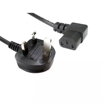 15m Metre Right Angle Kettle Lead Cable Power UK Plug Cord IEC C13 3 Pin LONG • £16.99