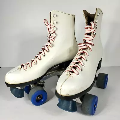 Women's Vintage White Sure Grip Super X4R Roller Skates Size 7 • $39.94