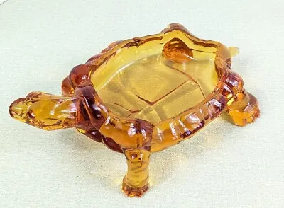 LG Wright Amber Turtle 10  Long Candy Dish Vintage 1960-1989 * No Lid *  • $29.99